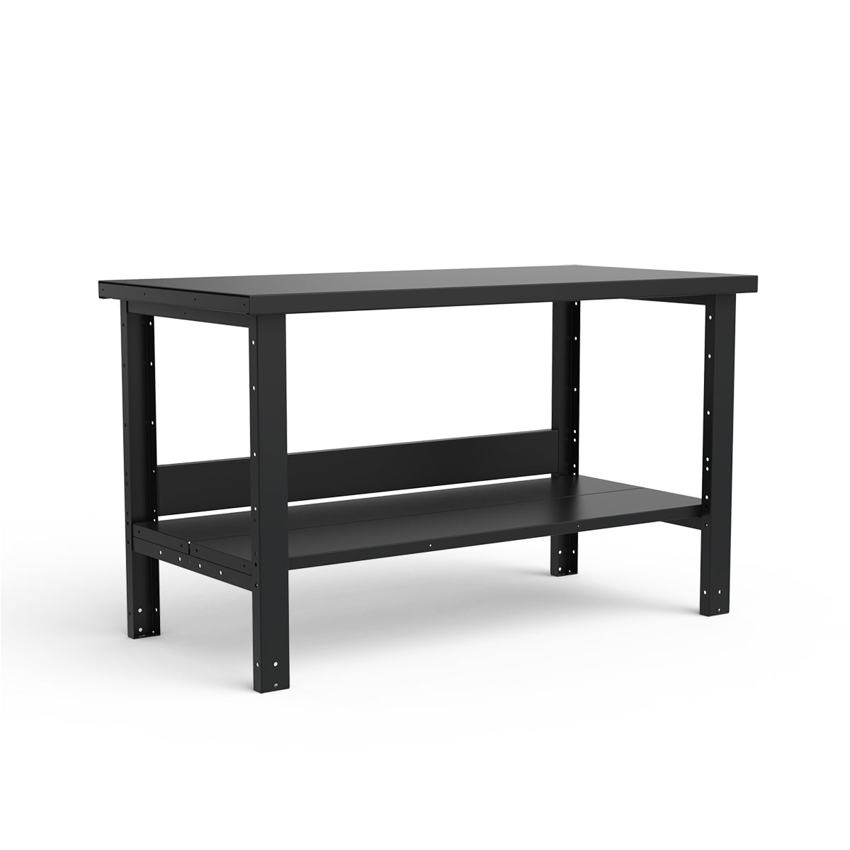 Stationary Workbench - 60"W x 30"D x 34"H - Painted Steel Top