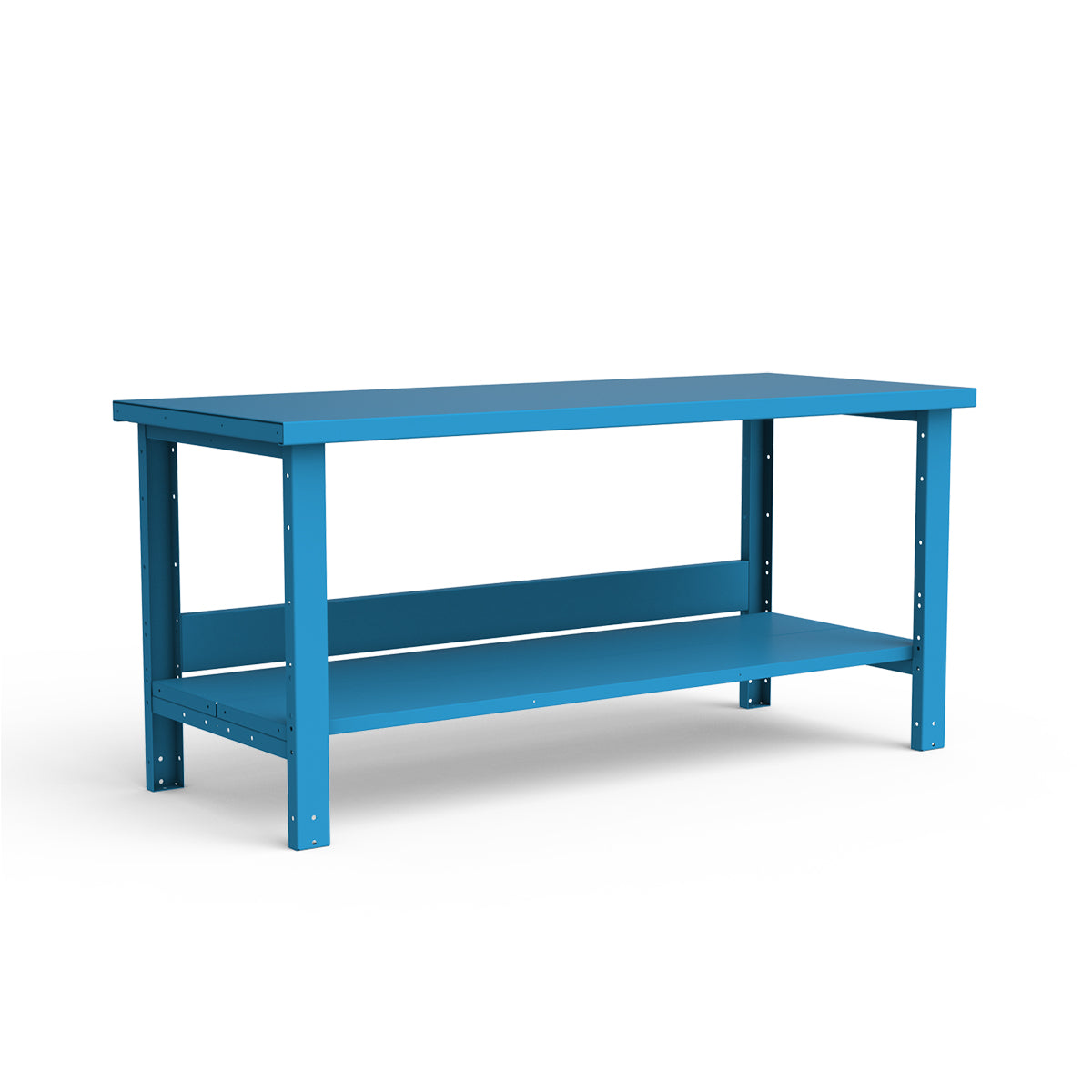 Stationary Workbench - 72"W x 30"D x 34"H - Painted Steel Top