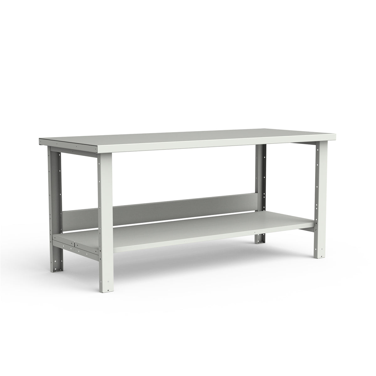 Stationary Workbench - 72"W x 30"D x 34"H - Painted Steel Top