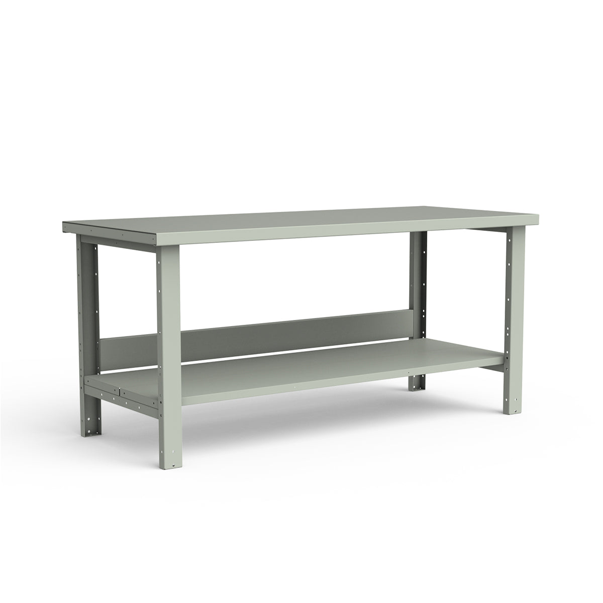 Stationary Workbench - 72"W x 30"D x 34"H - Painted Steel Top