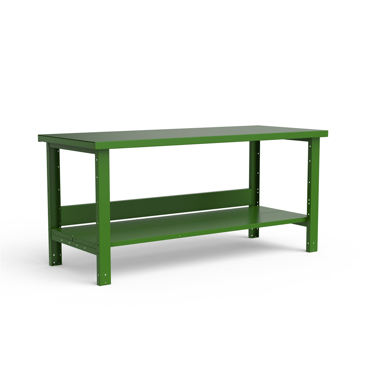 Stationary Workbench - 72"W x 30"D x 34"H - Painted Steel Top