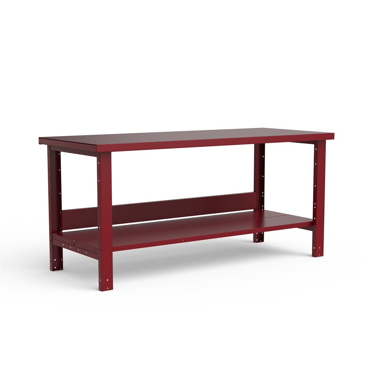 Stationary Workbench - 72"W x 30"D x 34"H - Painted Steel Top