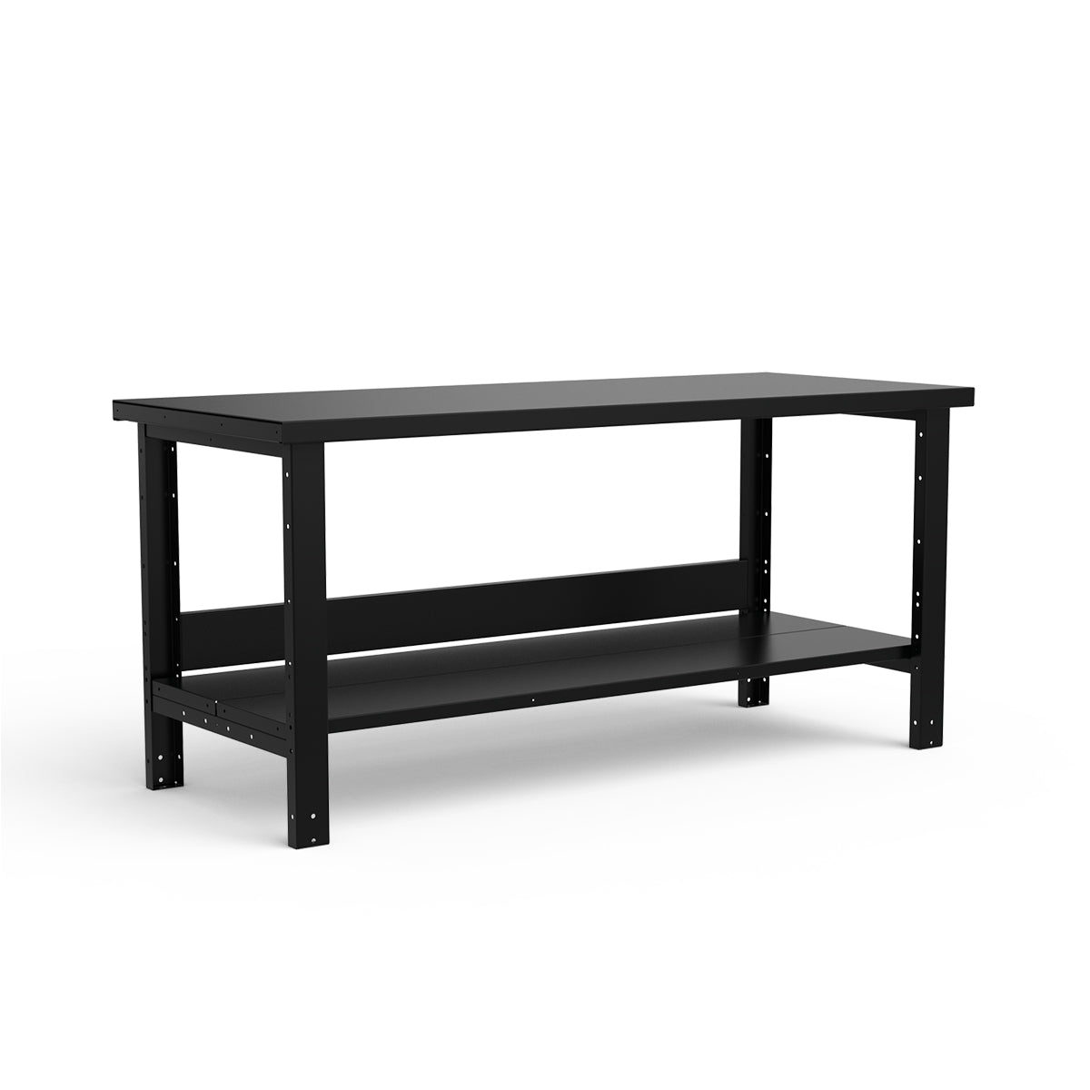 Stationary Workbench - 72"W x 30"D x 34"H - Painted Steel Top