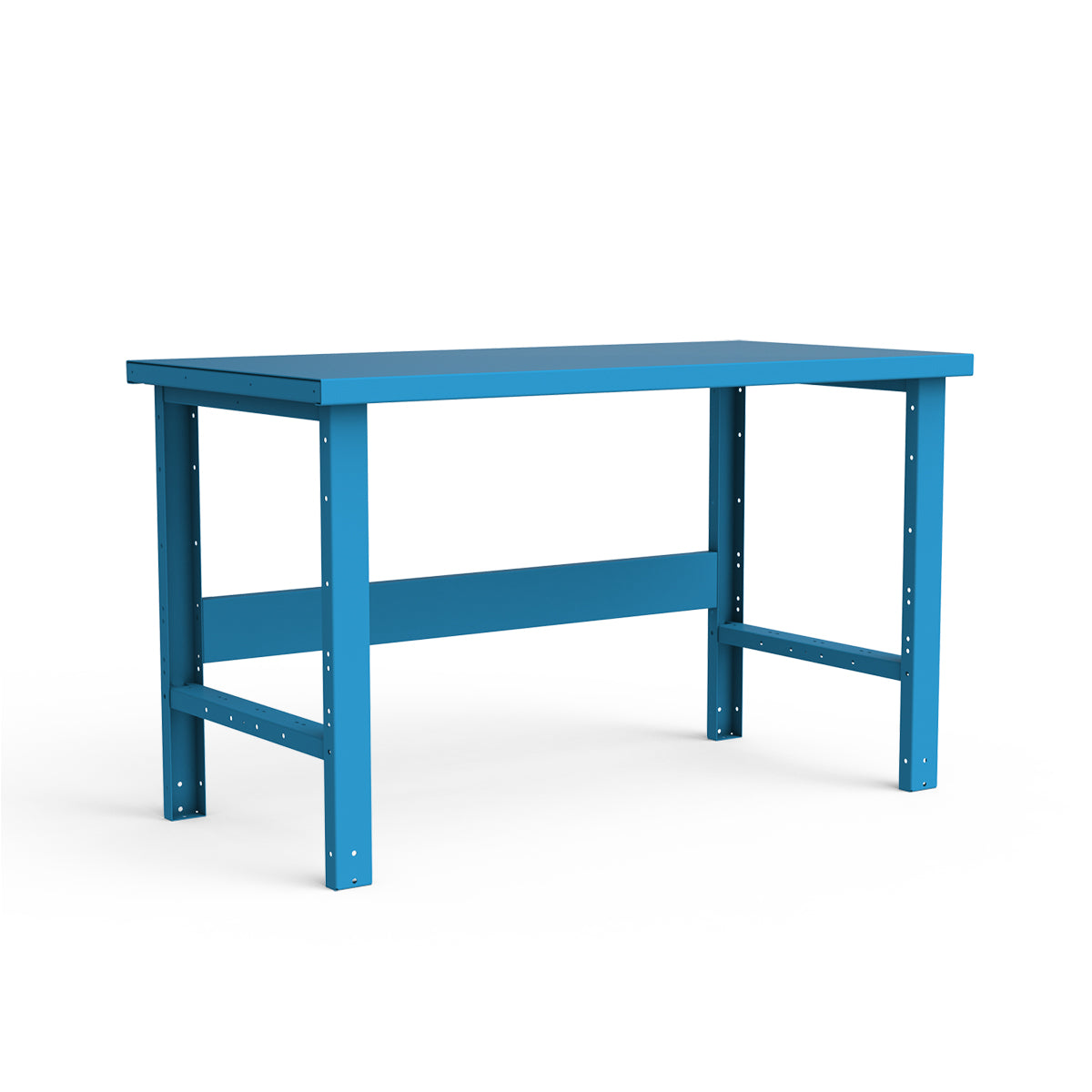 Stationary Workbench - 60"W x 30"D x 34"H - Painted Steel Top