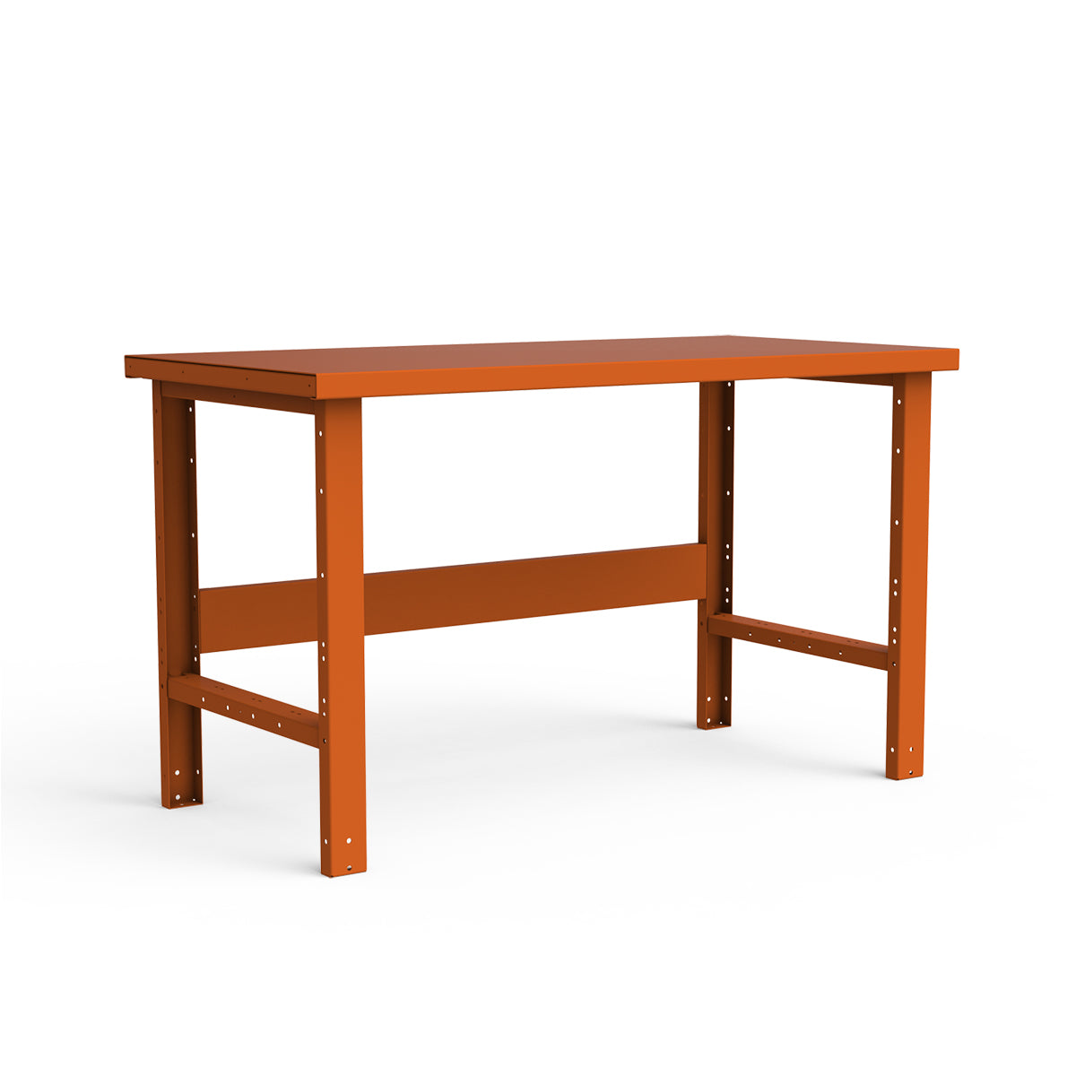 Stationary Workbench - 60"W x 30"D x 34"H - Painted Steel Top
