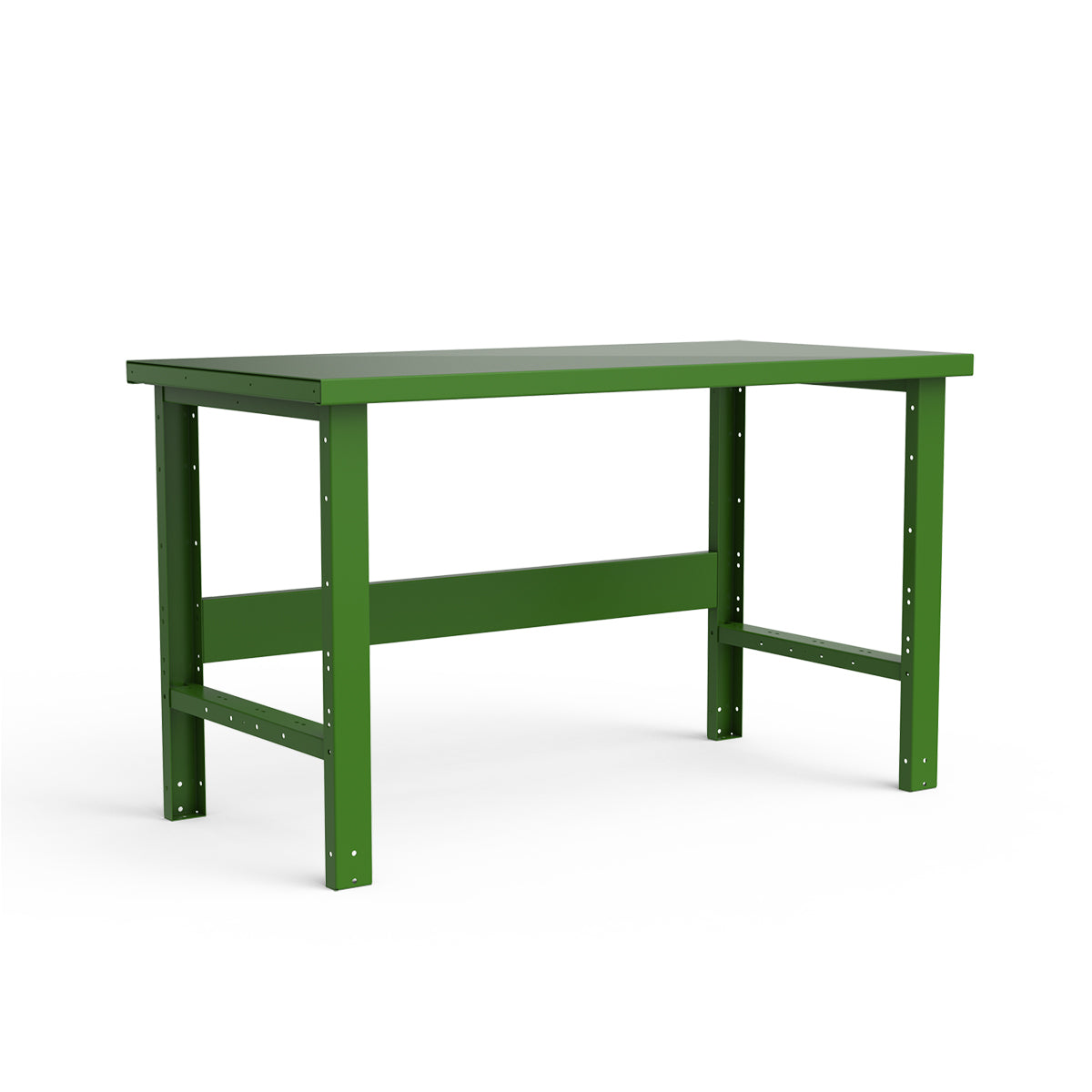 Stationary Workbench - 60"W x 30"D x 34"H - Painted Steel Top