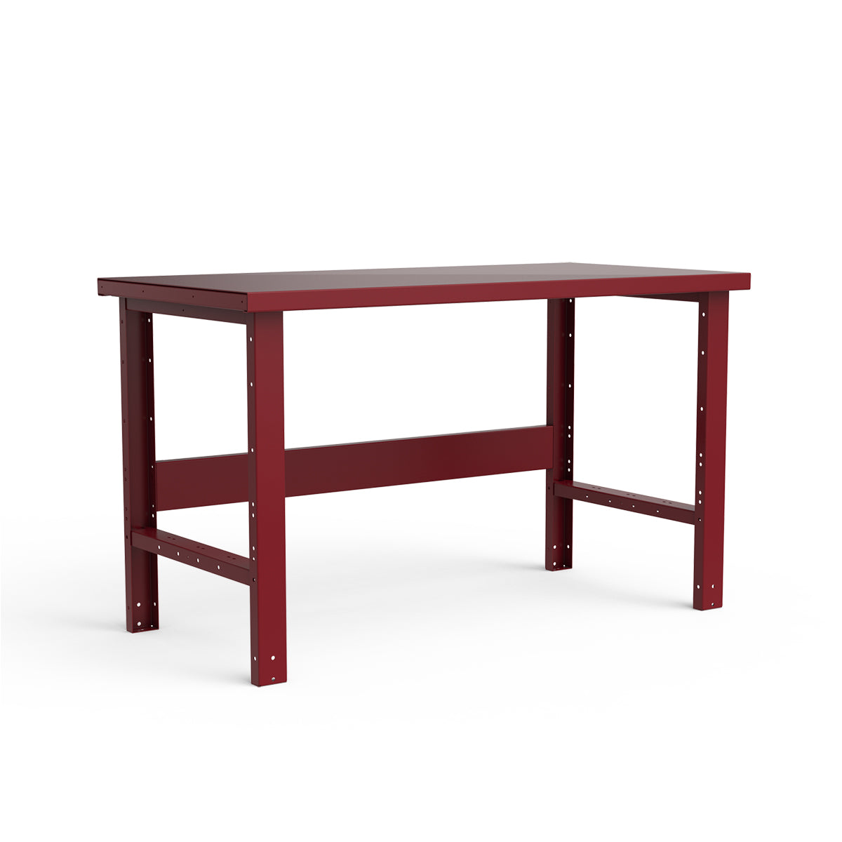 Stationary Workbench - 60"W x 30"D x 34"H - Painted Steel Top