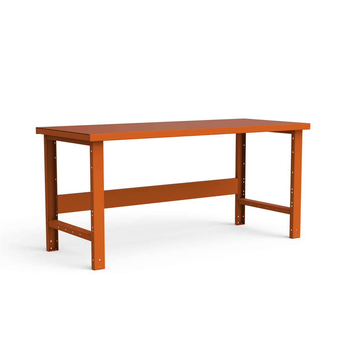 Stationary Workbench - 72"W x 30"D x 34"H - Painted Steel Top