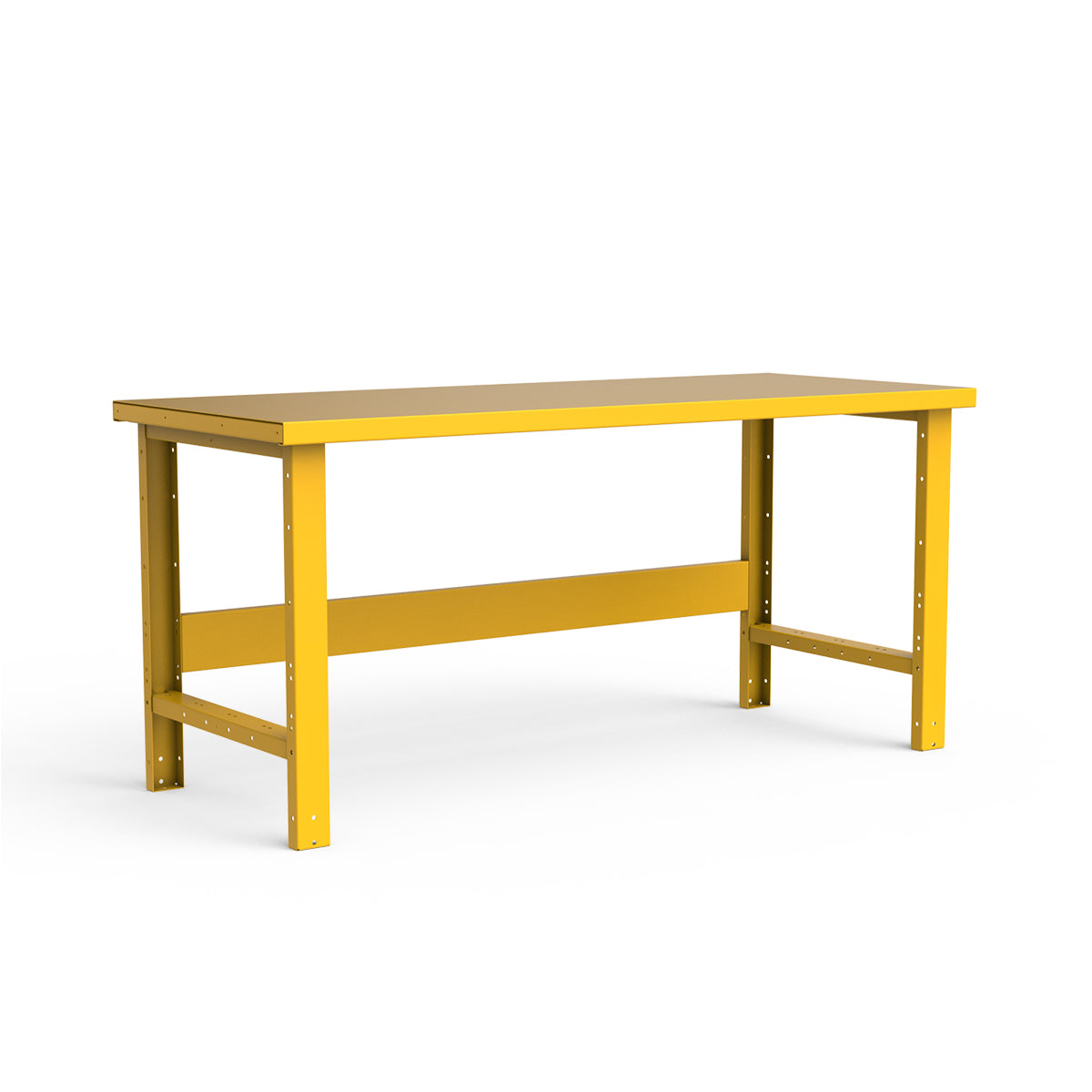 Stationary Workbench - 72"W x 30"D x 34"H - Painted Steel Top