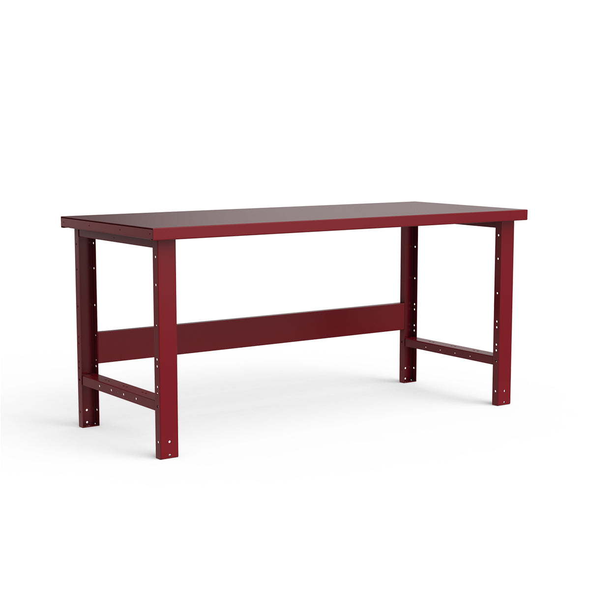 Stationary Workbench - 72"W x 30"D x 34"H - Painted Steel Top