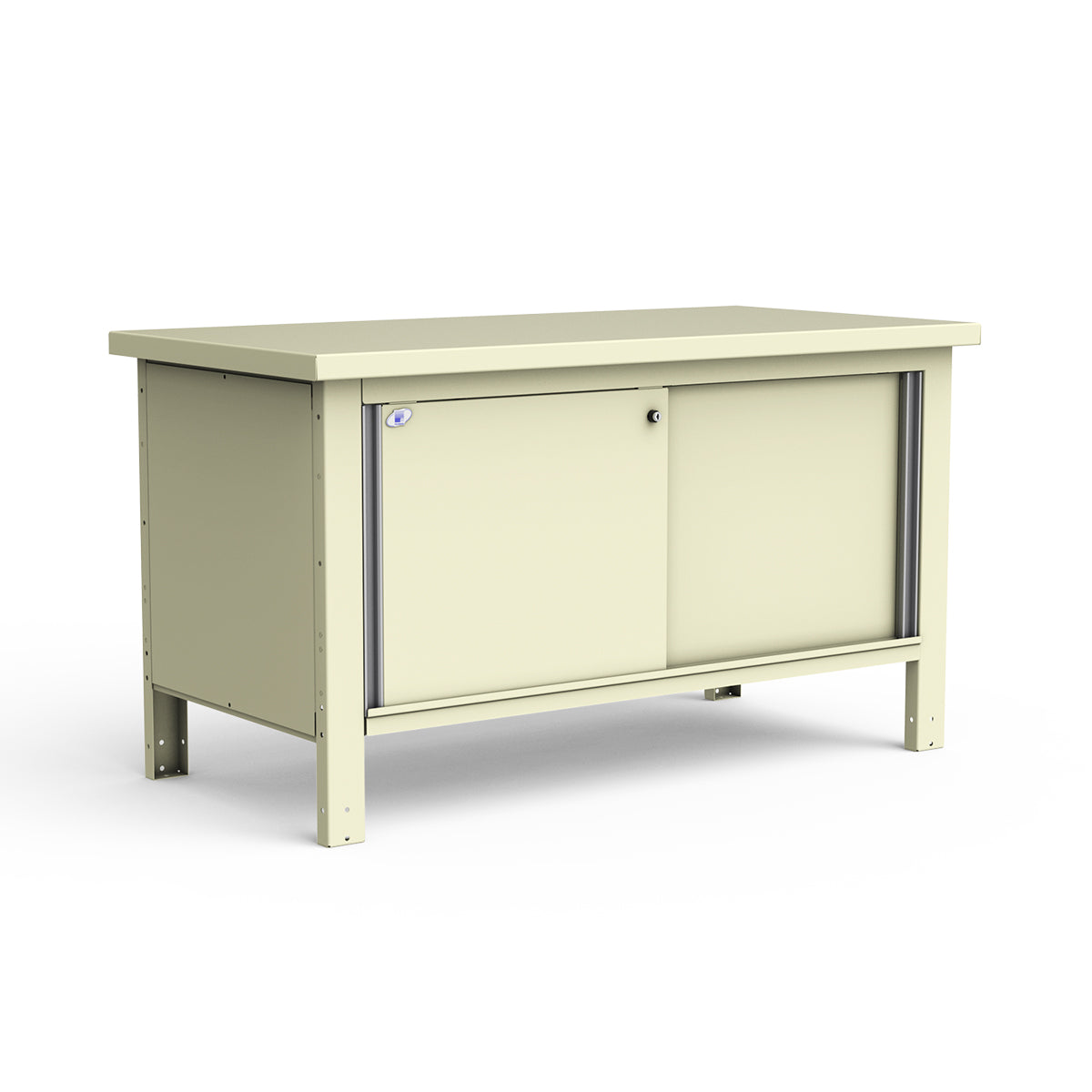 Stationary Workbench - 60"W x 30"D x 34"H - Painted Steel Top