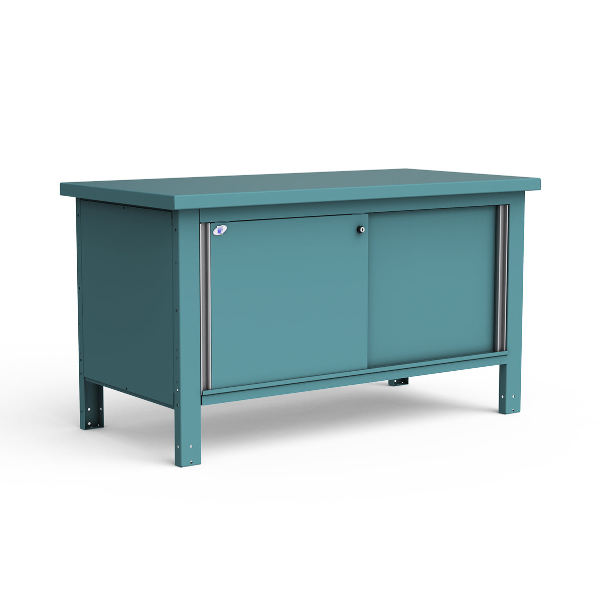 Stationary Workbench - 60"W x 30"D x 34"H - Painted Steel Top