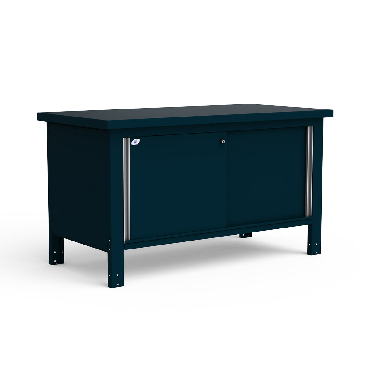 Stationary Workbench - 60"W x 30"D x 34"H - Painted Steel Top