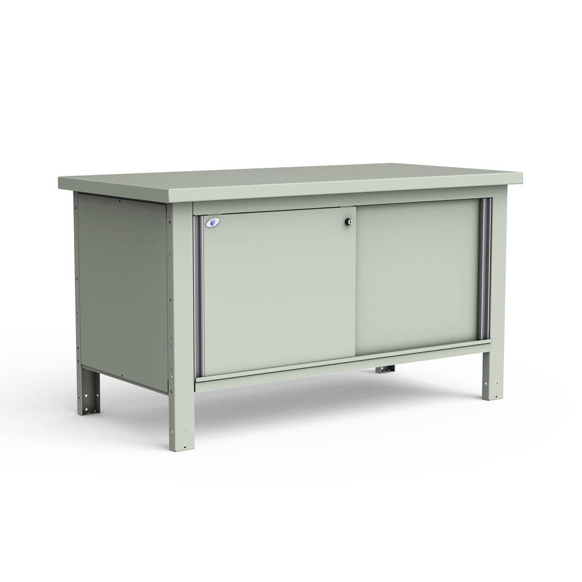 Stationary Workbench - 60"W x 30"D x 34"H - Painted Steel Top