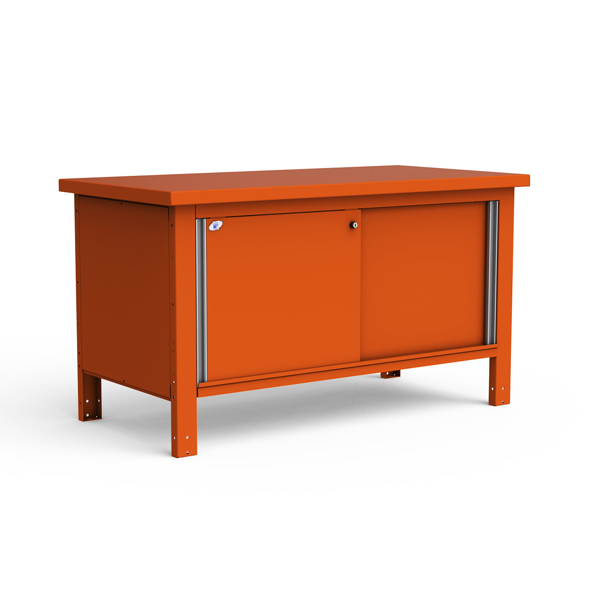 Stationary Workbench - 60"W x 30"D x 34"H - Painted Steel Top
