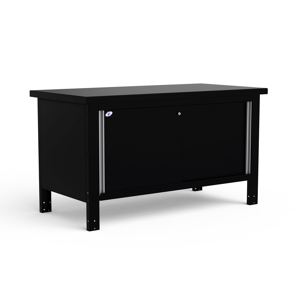 Stationary Workbench - 60"W x 30"D x 34"H - Painted Steel Top
