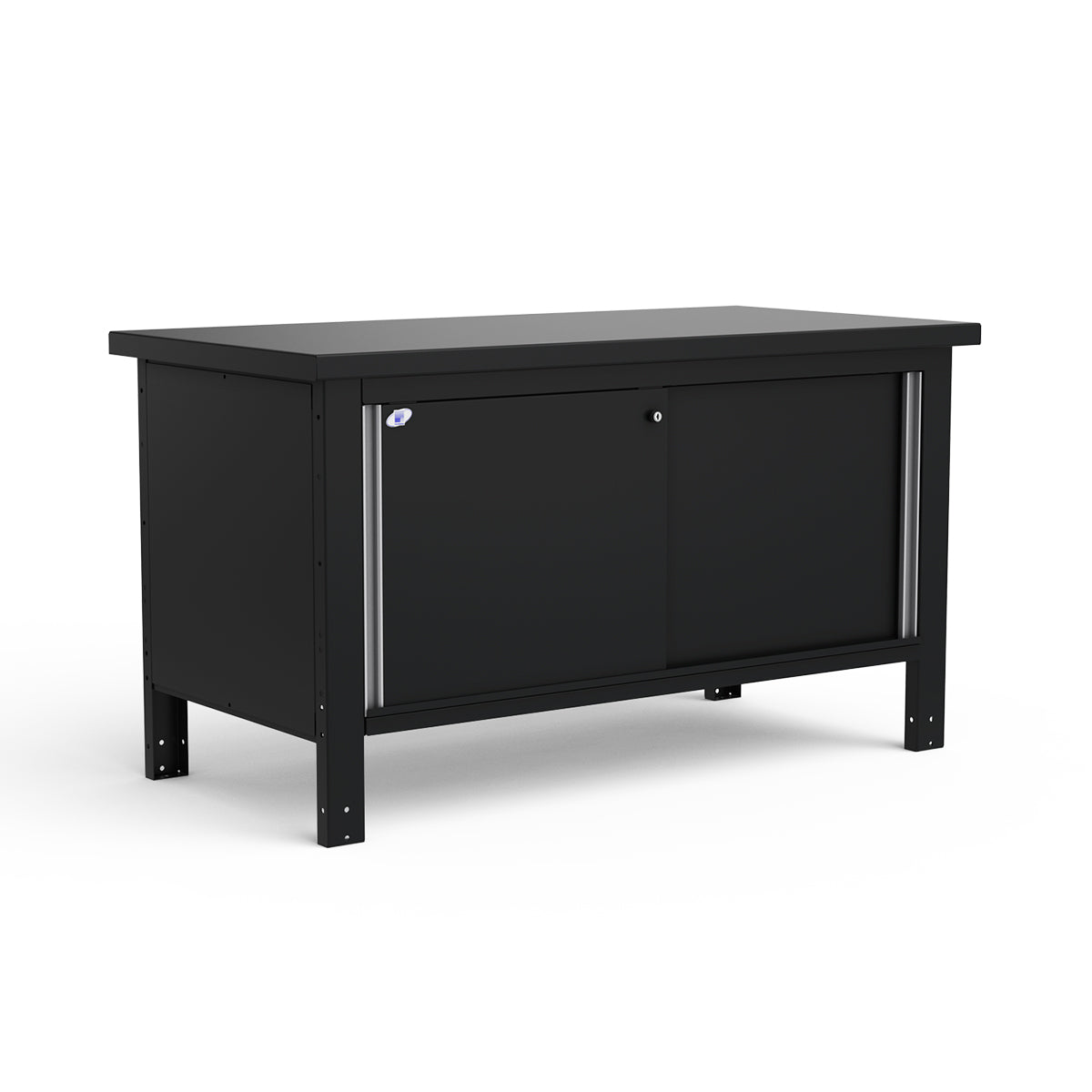 Stationary Workbench - 60"W x 30"D x 34"H - Painted Steel Top