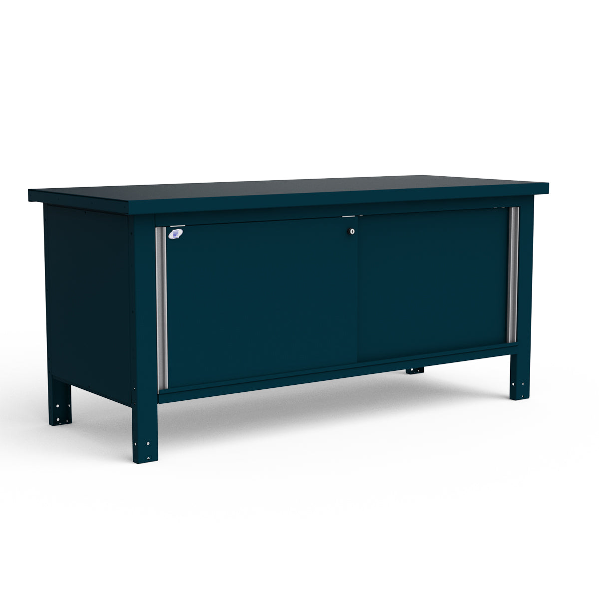 Stationary Workbench - 72"W x 30"D x 34"H - Painted Steel Top