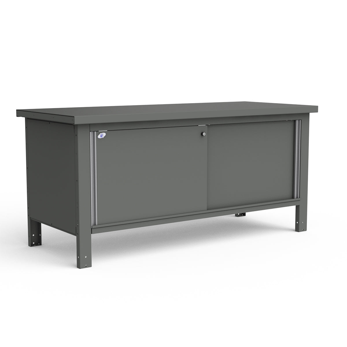 Stationary Workbench - 72"W x 30"D x 34"H - Painted Steel Top