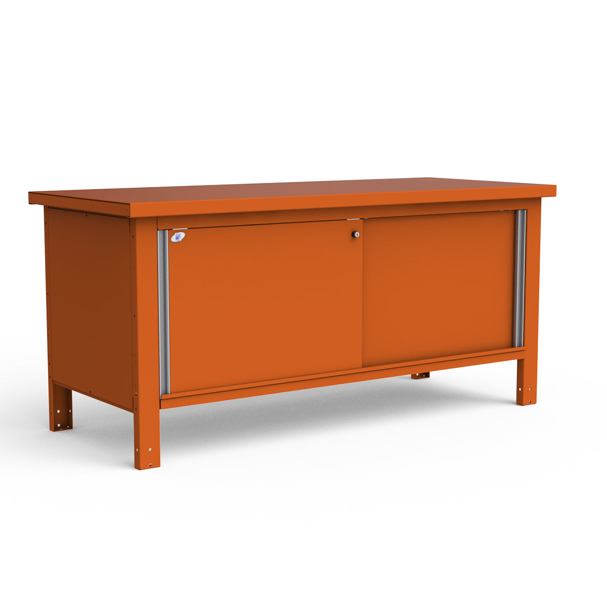 Stationary Workbench - 72"W x 30"D x 34"H - Painted Steel Top