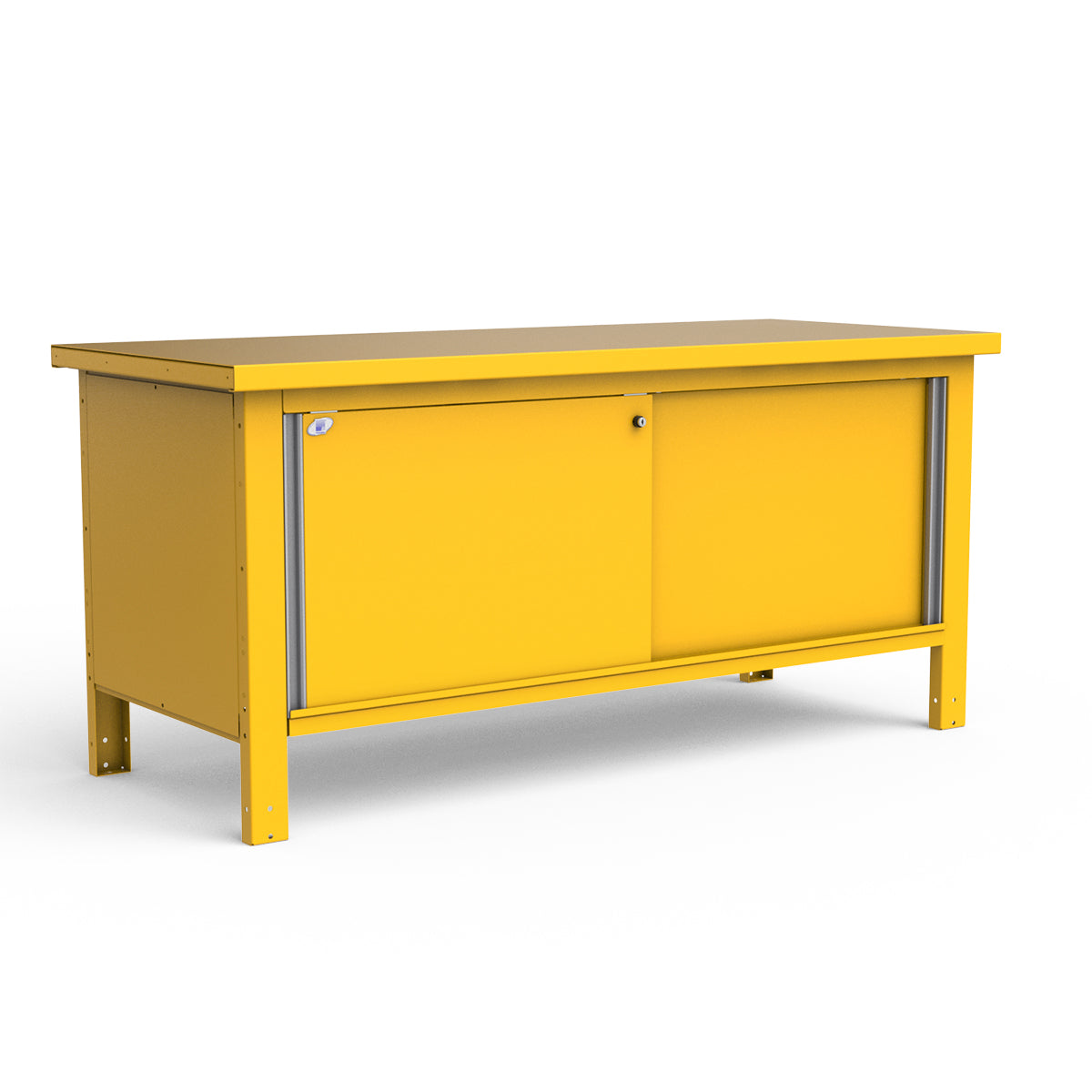 Stationary Workbench - 72"W x 30"D x 34"H - Painted Steel Top