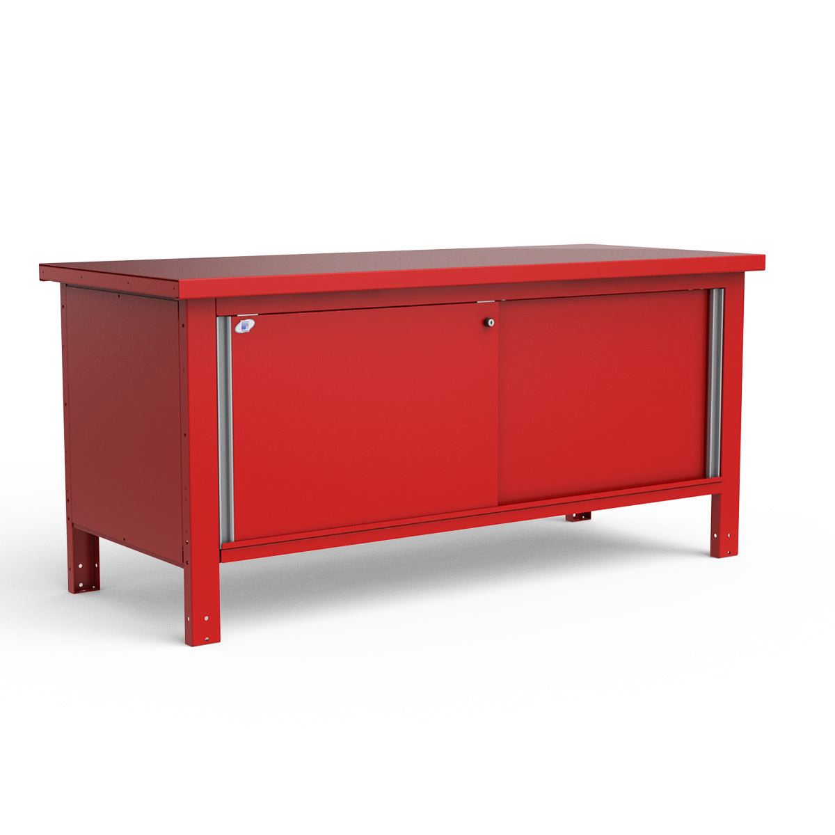 Stationary Workbench - 72"W x 30"D x 34"H - Painted Steel Top