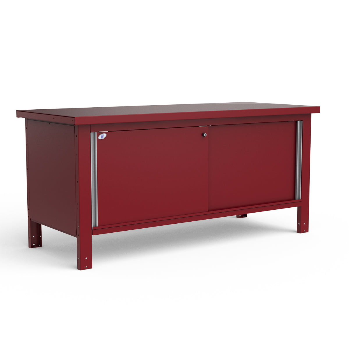 Stationary Workbench - 72"W x 30"D x 34"H - Painted Steel Top