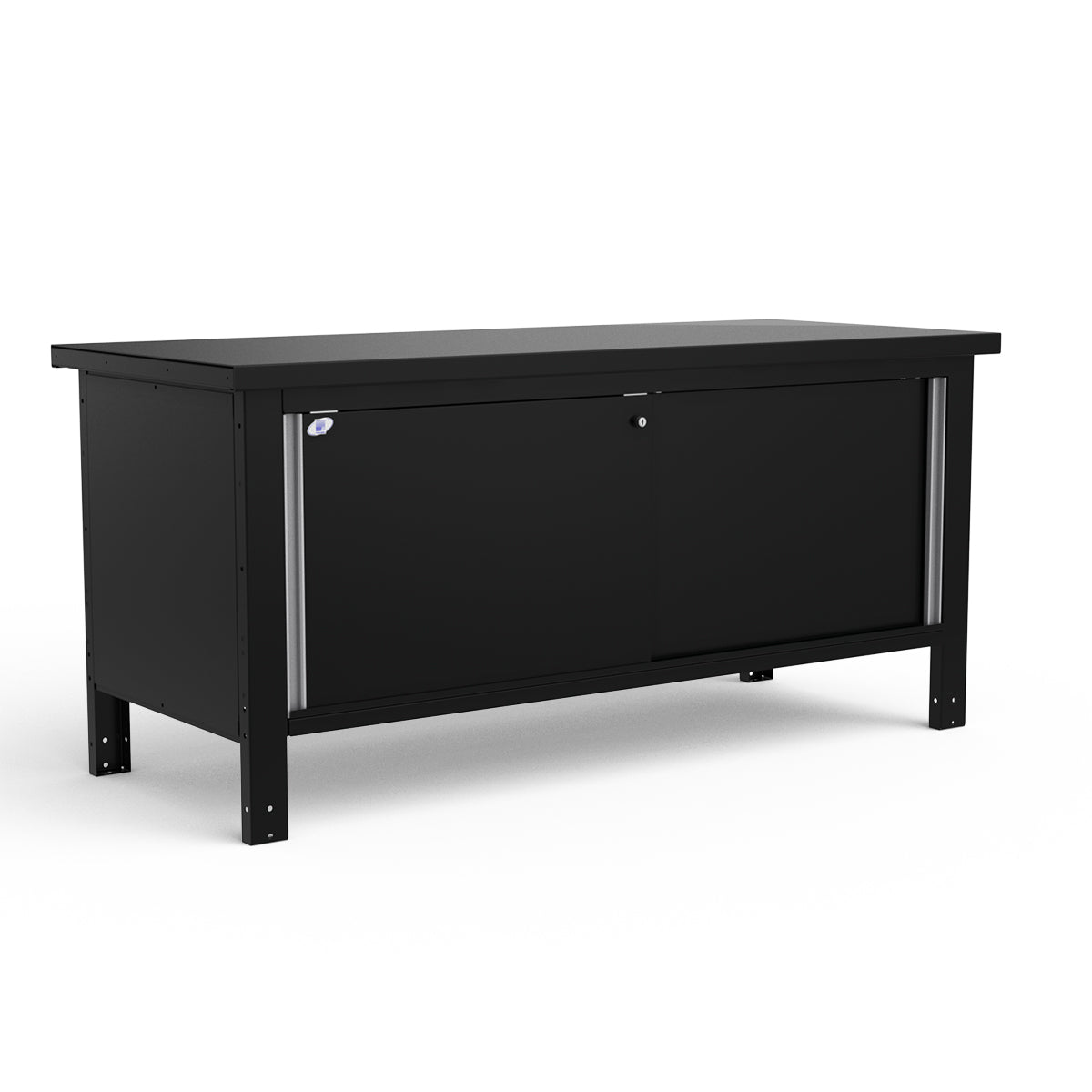 Stationary Workbench - 72"W x 30"D x 34"H - Painted Steel Top