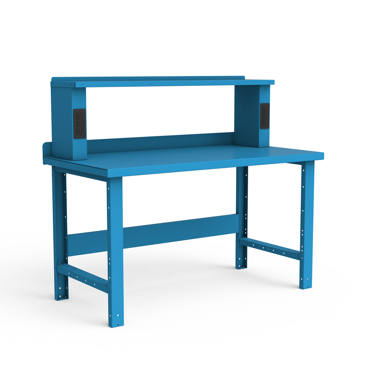 Stationary Workbench - 60"W x 30"D x 34"H - Painted Steel Top