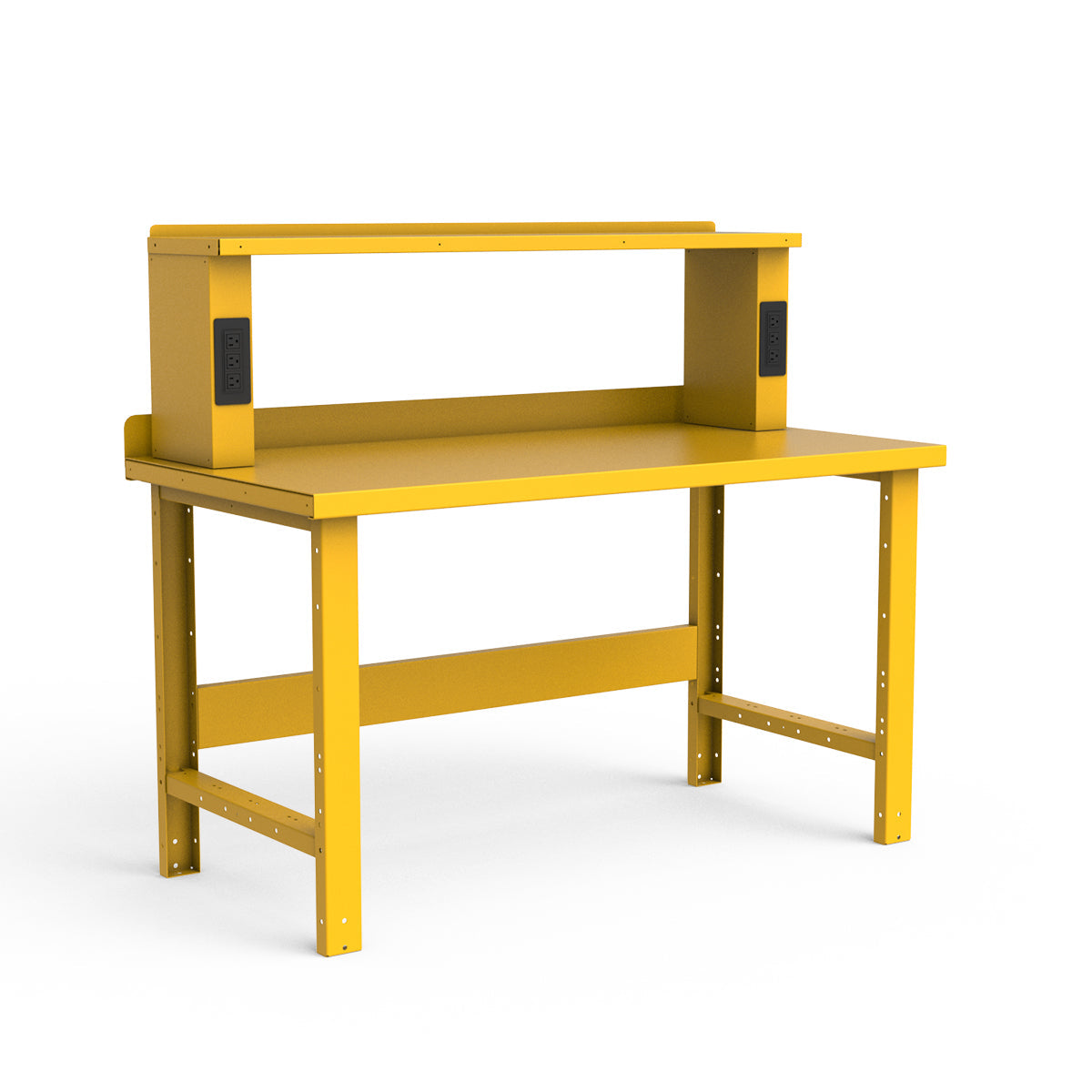 Stationary Workbench - 60"W x 30"D x 34"H - Painted Steel Top