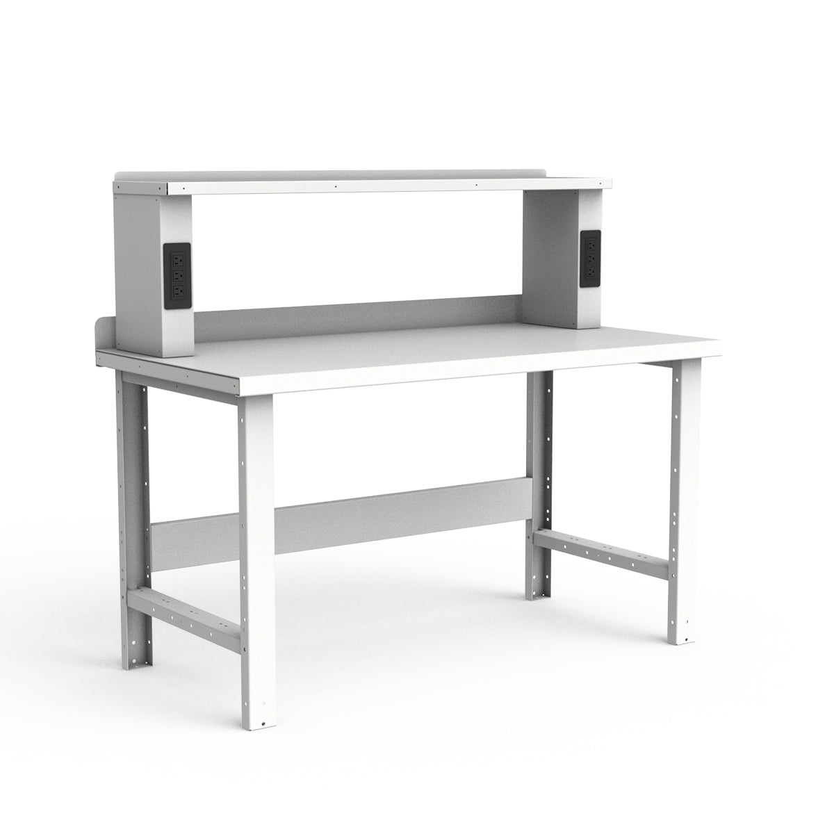 Stationary Workbench - 60"W x 30"D x 34"H - Painted Steel Top