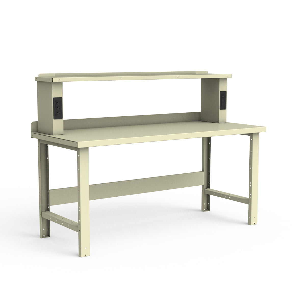 Stationary Workbench - 72"W x 30"D x 34"H - Painted Steel Top