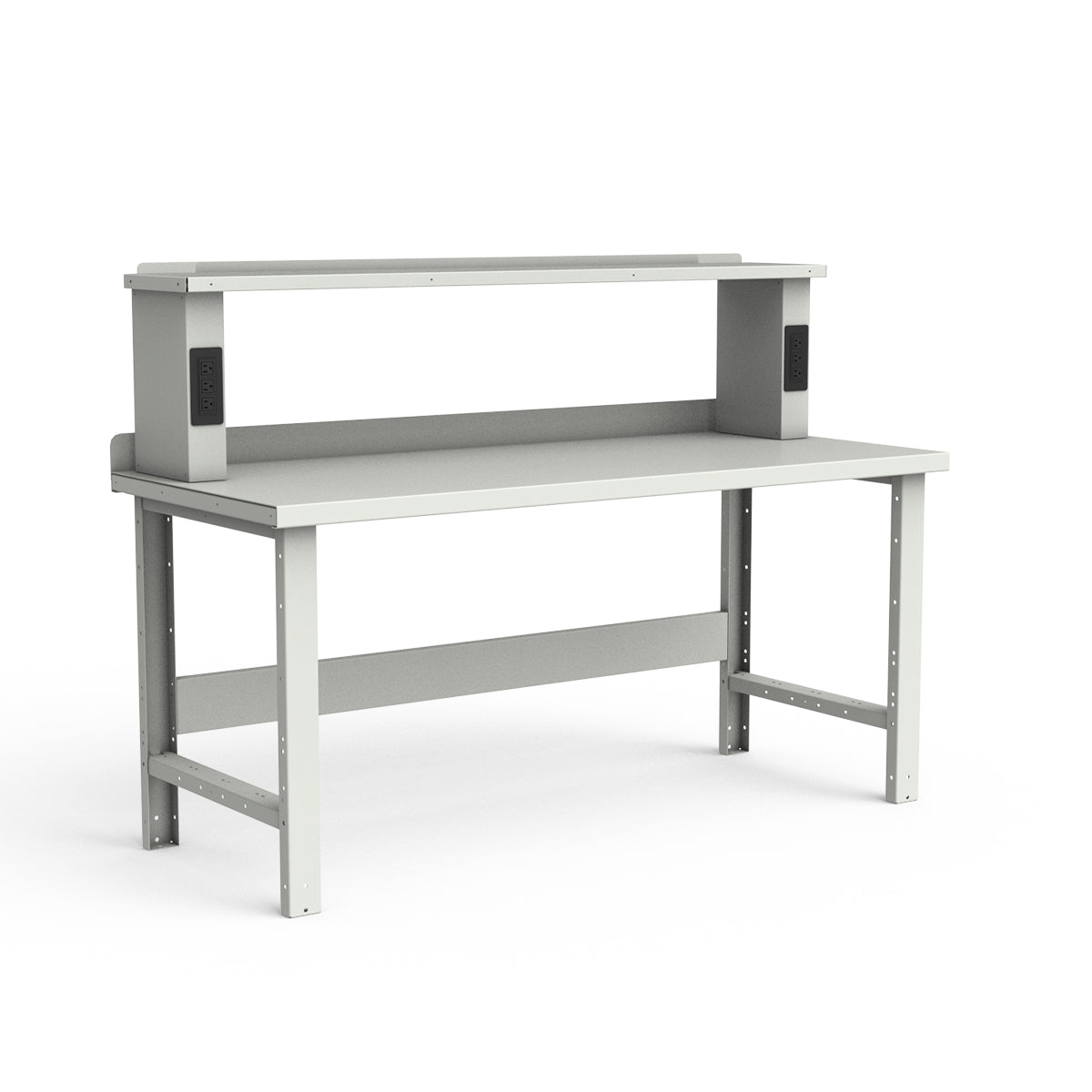 Stationary Workbench - 72"W x 30"D x 34"H - Painted Steel Top