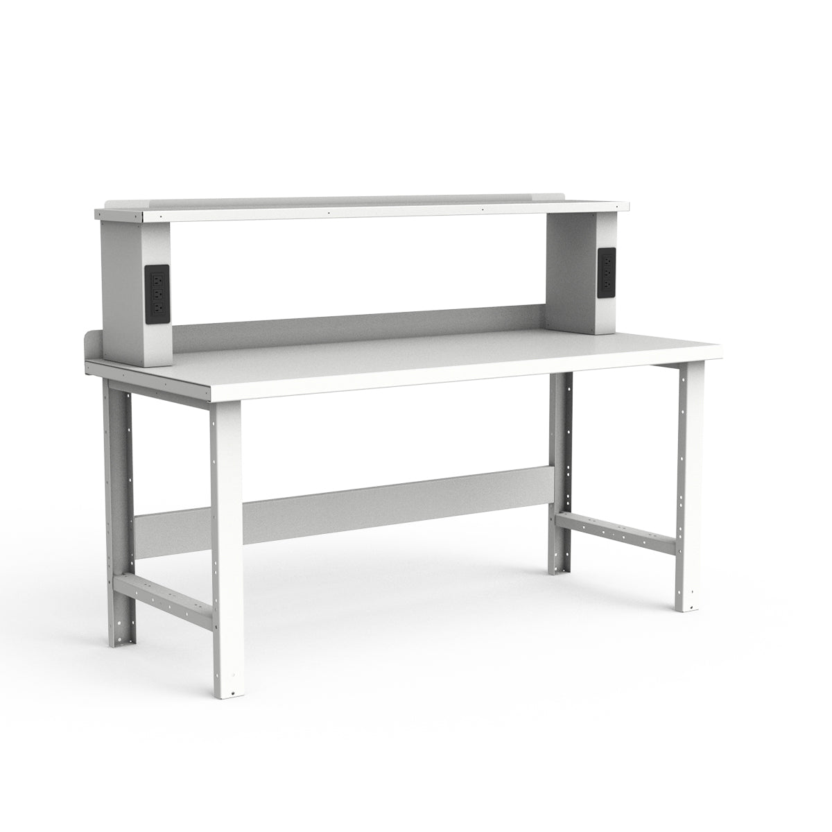Stationary Workbench - 72"W x 30"D x 34"H - Painted Steel Top