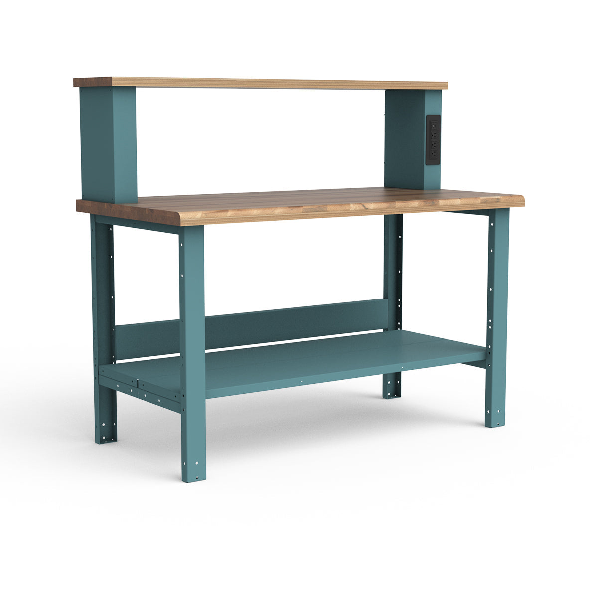 Stationary Workbench - 60"W x 30"D x 36"H - Laminated Wood Top