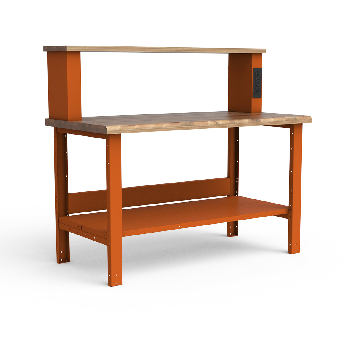 Stationary Workbench - 60"W x 30"D x 36"H - Laminated Wood Top