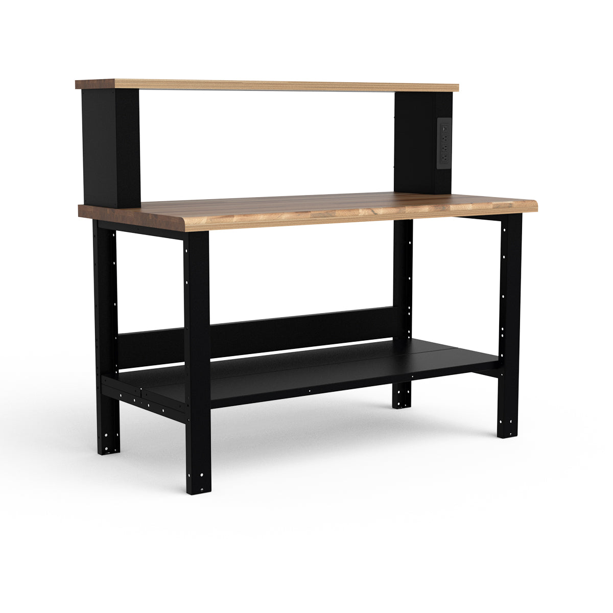 Stationary Workbench - 60"W x 30"D x 36"H - Laminated Wood Top