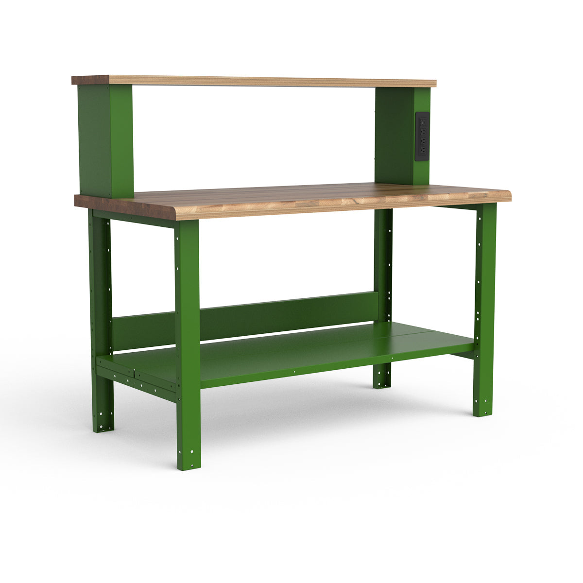 Stationary Workbench - 60"W x 30"D x 36"H - Laminated Wood Top