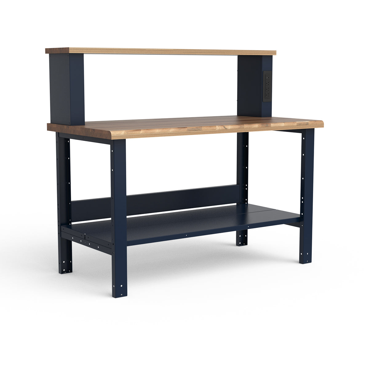 Stationary Workbench - 60"W x 30"D x 36"H - Laminated Wood Top