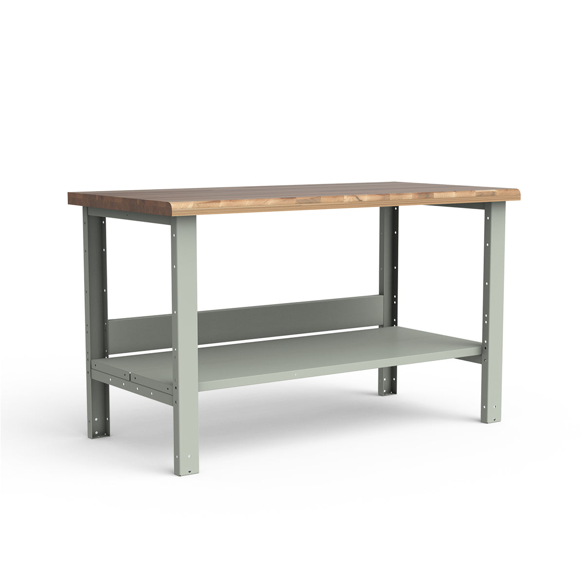 Stationary Workbench - 60"W x 30"D x 34"H - Laminated Wood Top