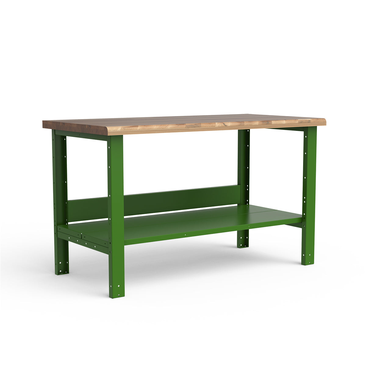 Stationary Workbench - 60"W x 30"D x 34"H - Laminated Wood Top