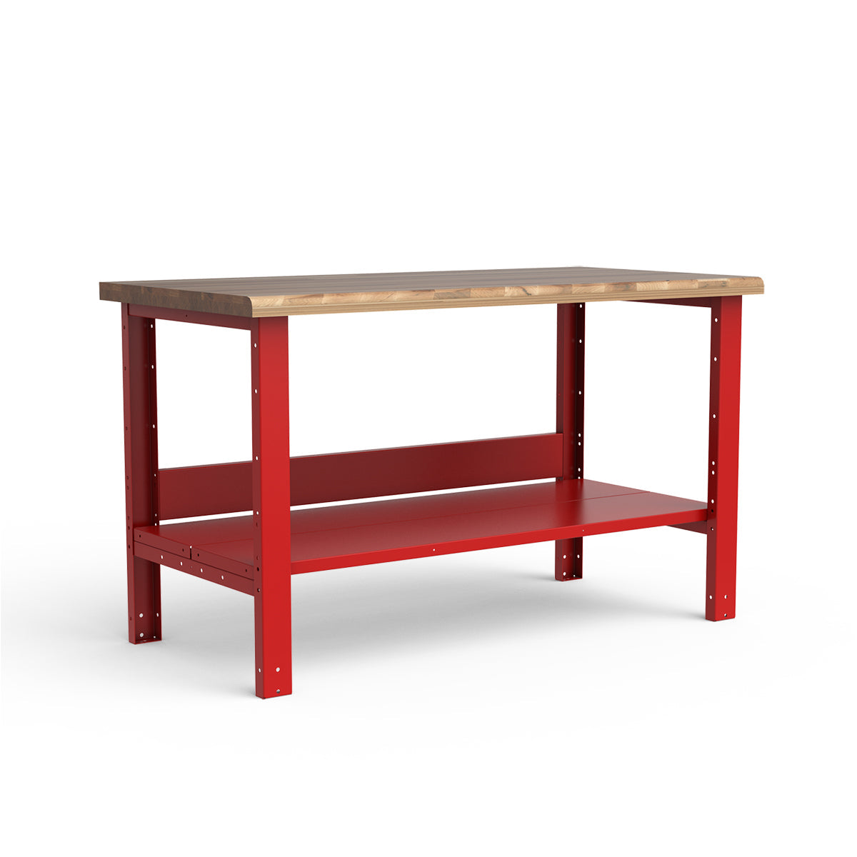 Stationary Workbench - 60"W x 30"D x 34"H - Laminated Wood Top