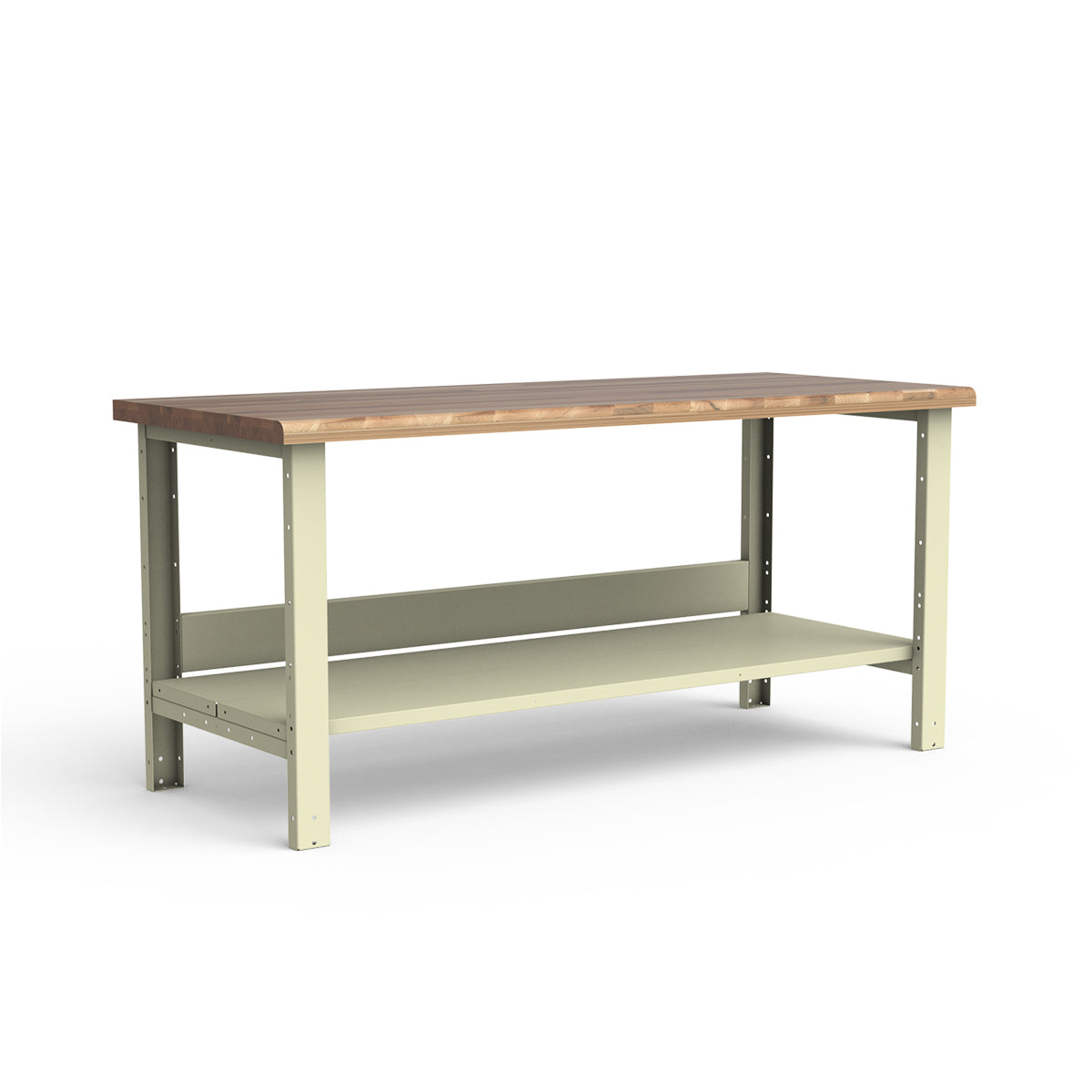 Stationary Workbench - 72"W x 30"D x 34"H - Laminated Wood Top