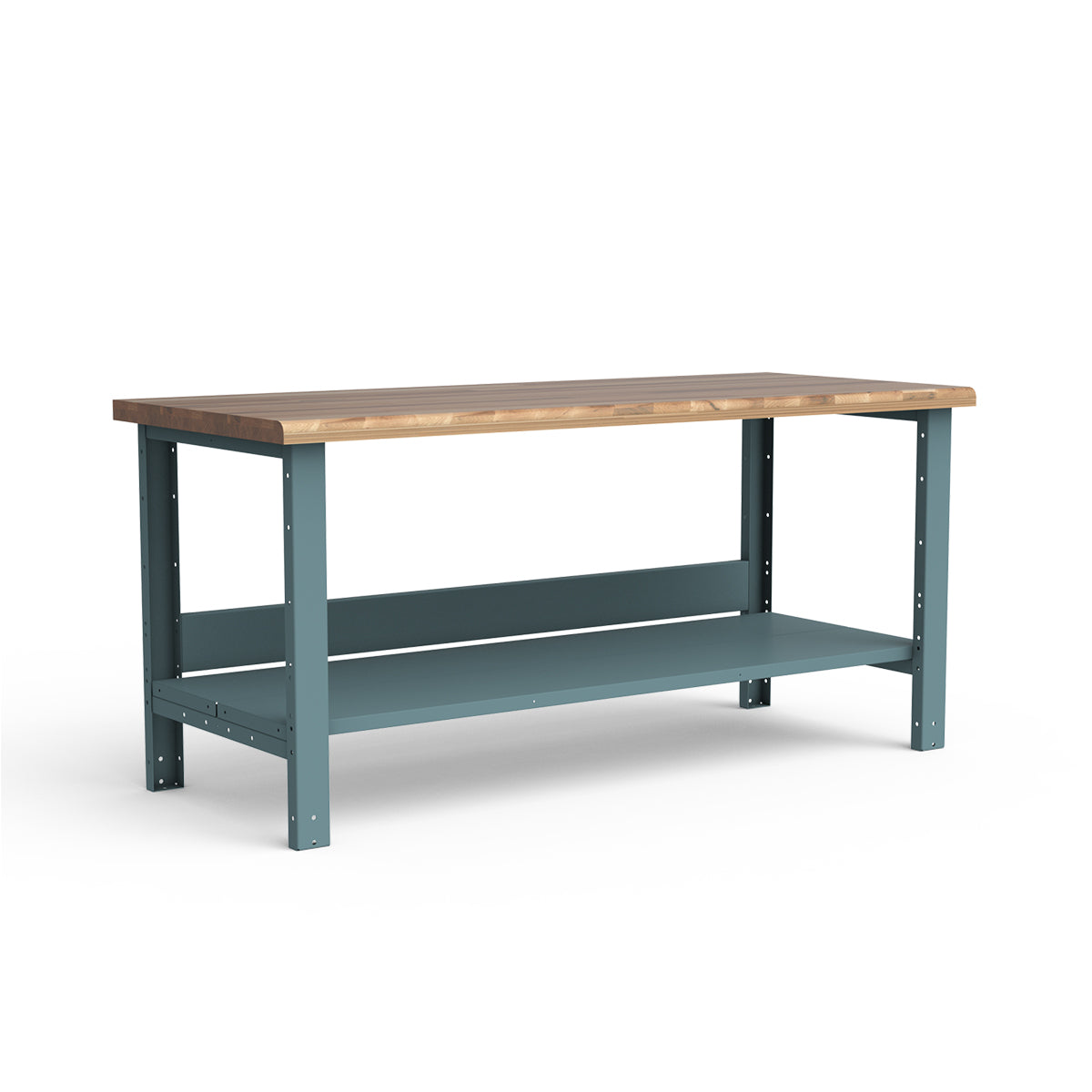 Stationary Workbench - 72"W x 30"D x 34"H - Laminated Wood Top