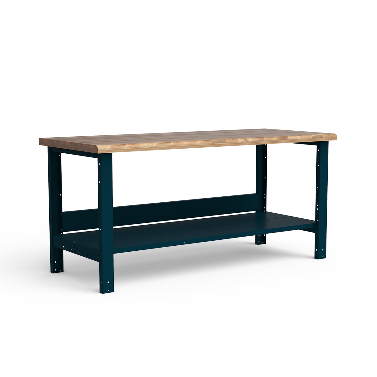 Stationary Workbench - 72"W x 30"D x 34"H - Laminated Wood Top