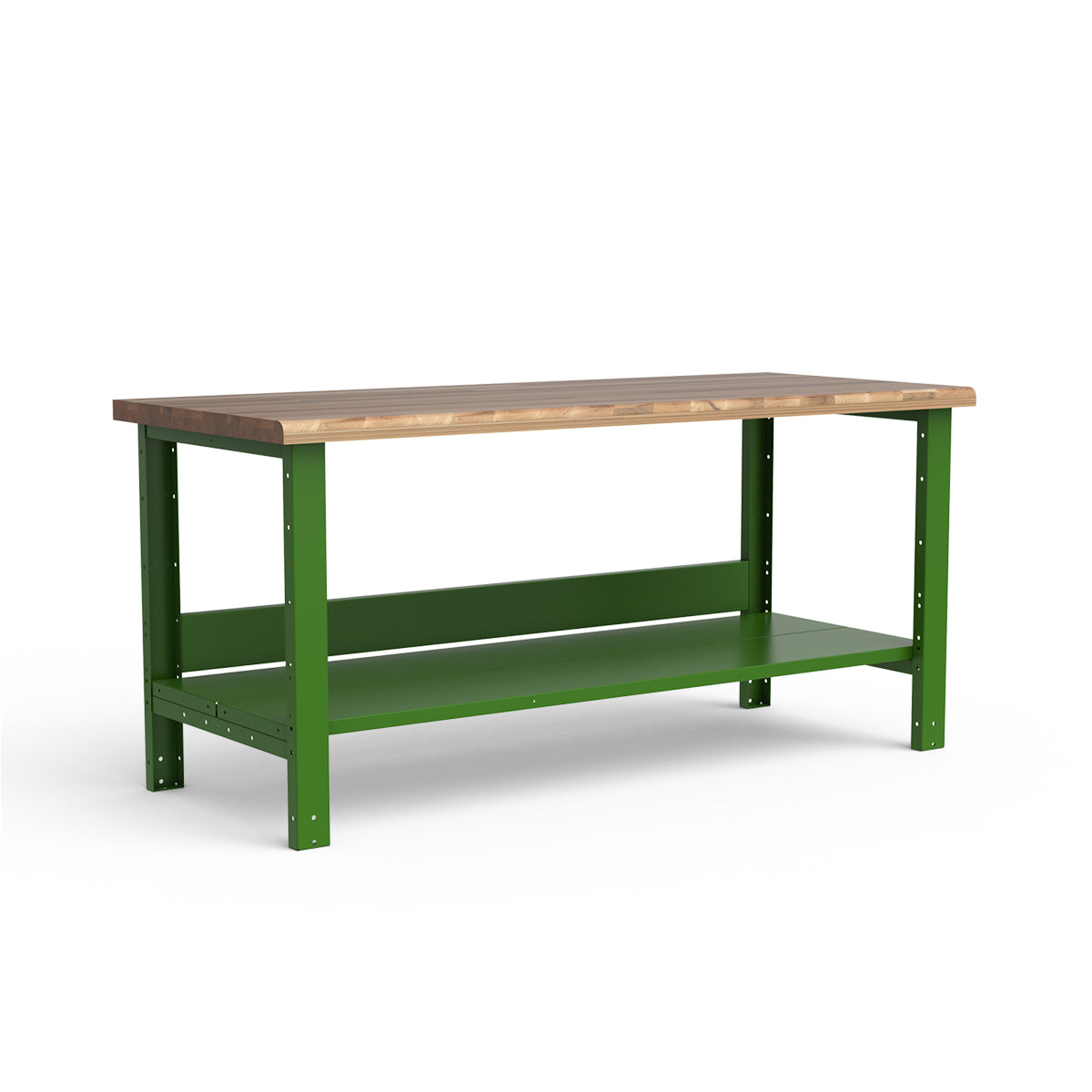 Stationary Workbench - 72"W x 30"D x 34"H - Laminated Wood Top