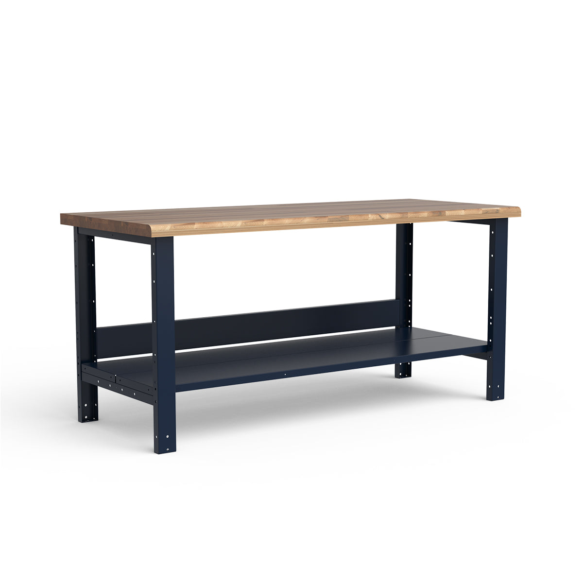 Stationary Workbench - 72"W x 30"D x 34"H - Laminated Wood Top
