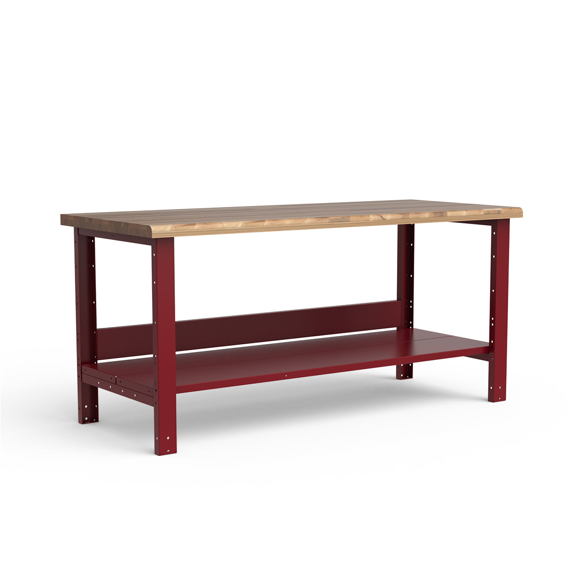 Stationary Workbench - 72"W x 30"D x 34"H - Laminated Wood Top