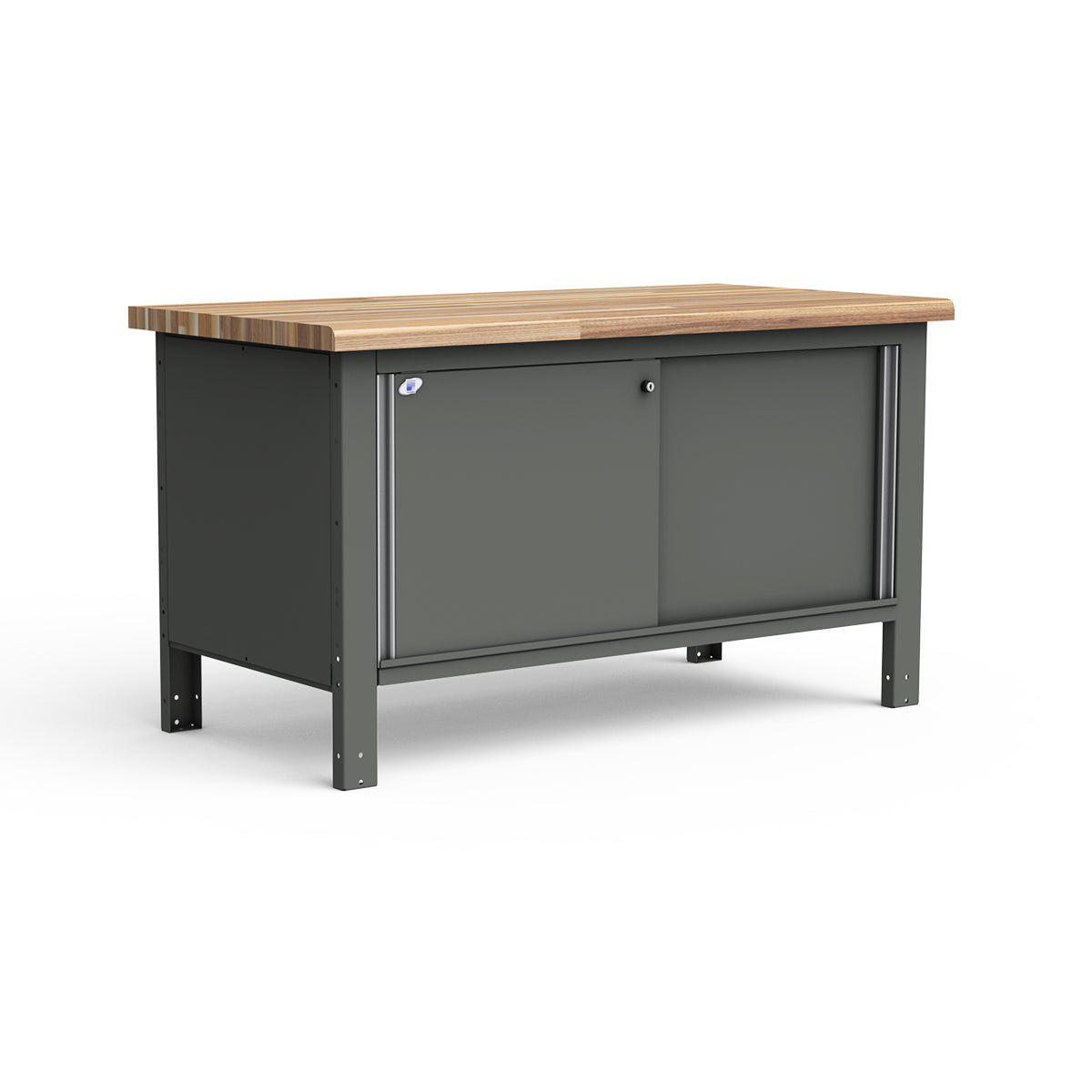 Stationary Workbench - 60"W x 30"D x 34"H - Laminated Wood Top