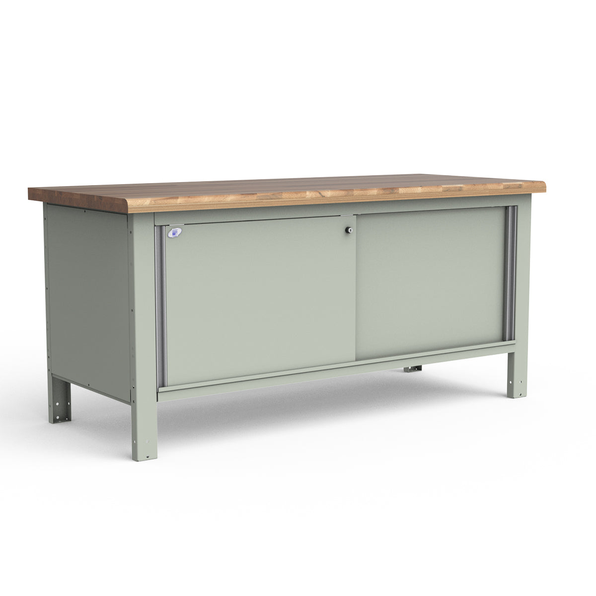 Stationary Workbench - 72"W x 30"D x 34"H - Laminated Wood Top